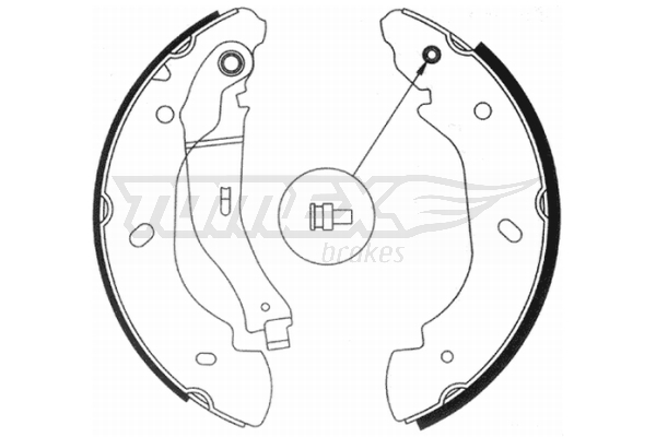 Sada brzdových čeľustí TOMEX Brakes